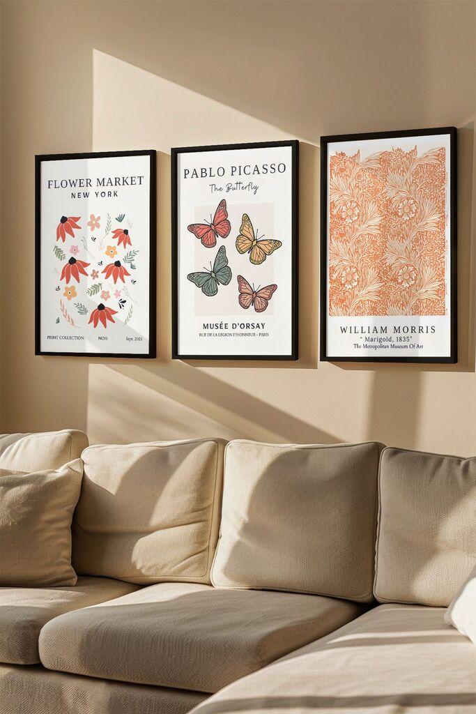 Слика во рамка Wallity Artvmodel20, 33x48 см, 3 дела