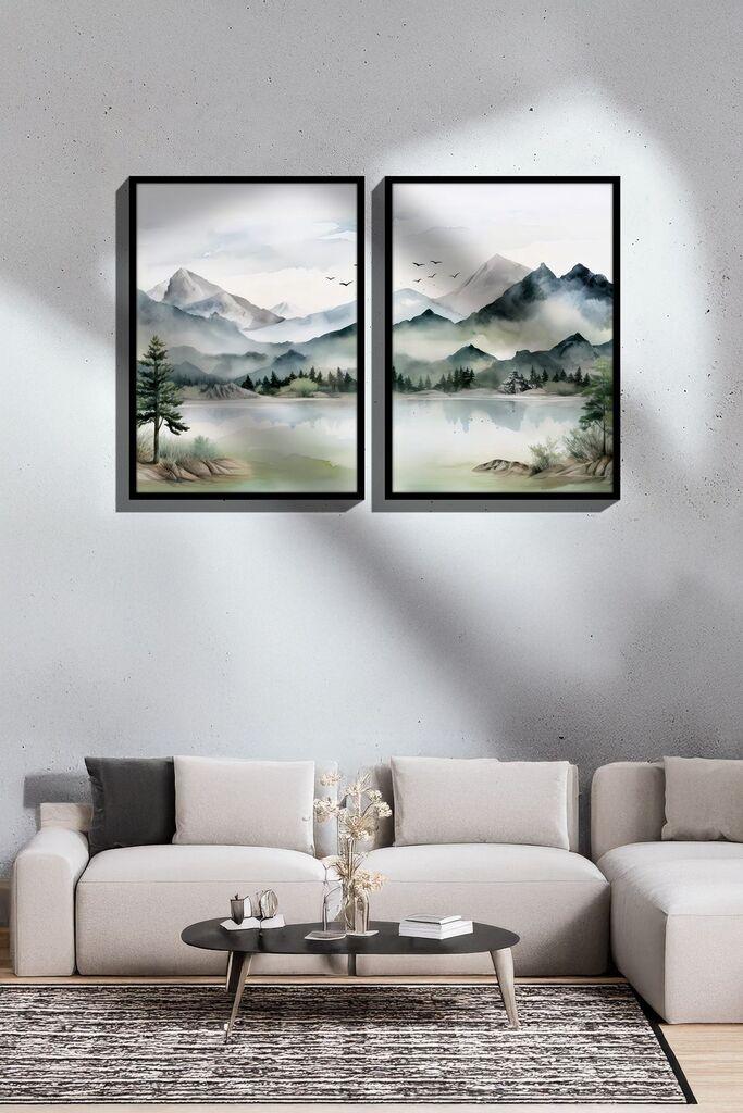 Wallity врамена слика Ersy2Limodel24, 33x48 см, 2 дела