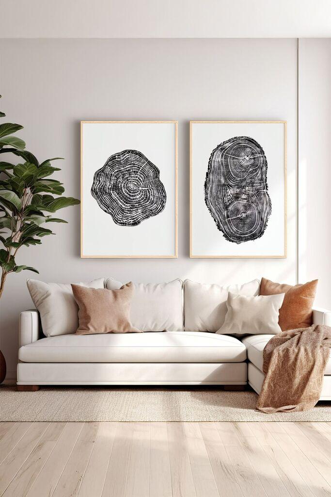 Wallity врамена слика Ersy2Limodel27, 33x48 см, 2 дела