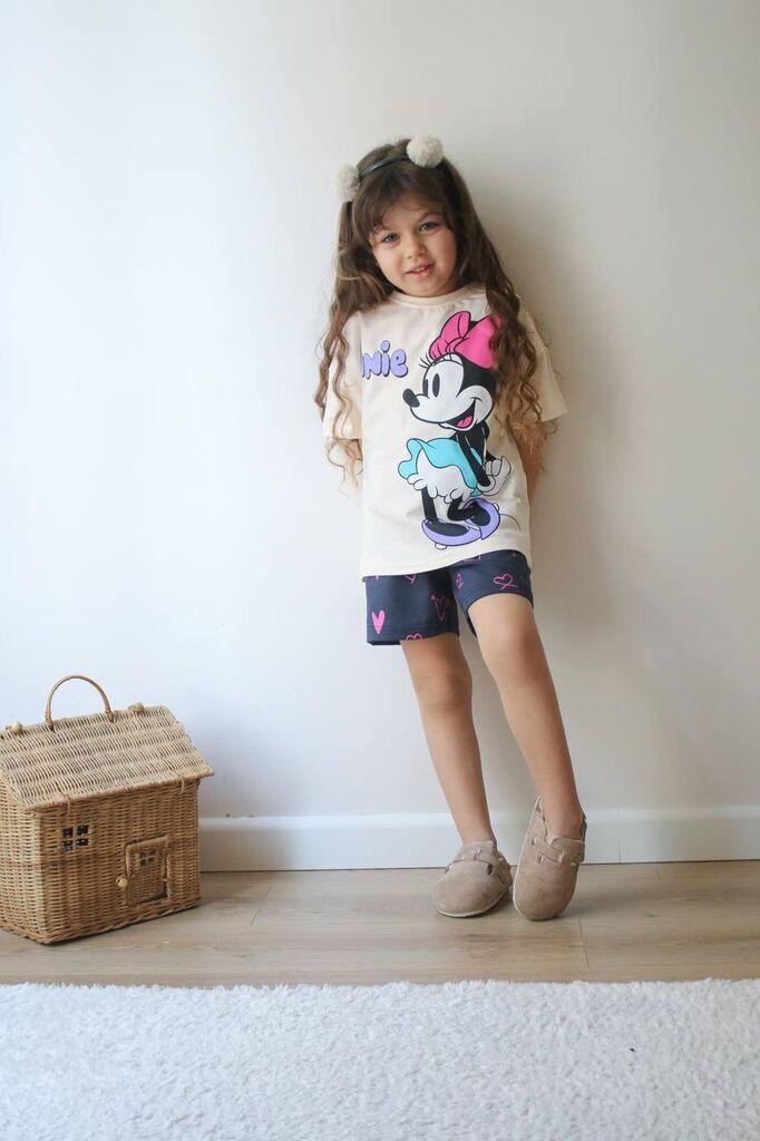 Комплет маица и кратки панталончиња Мини Маус