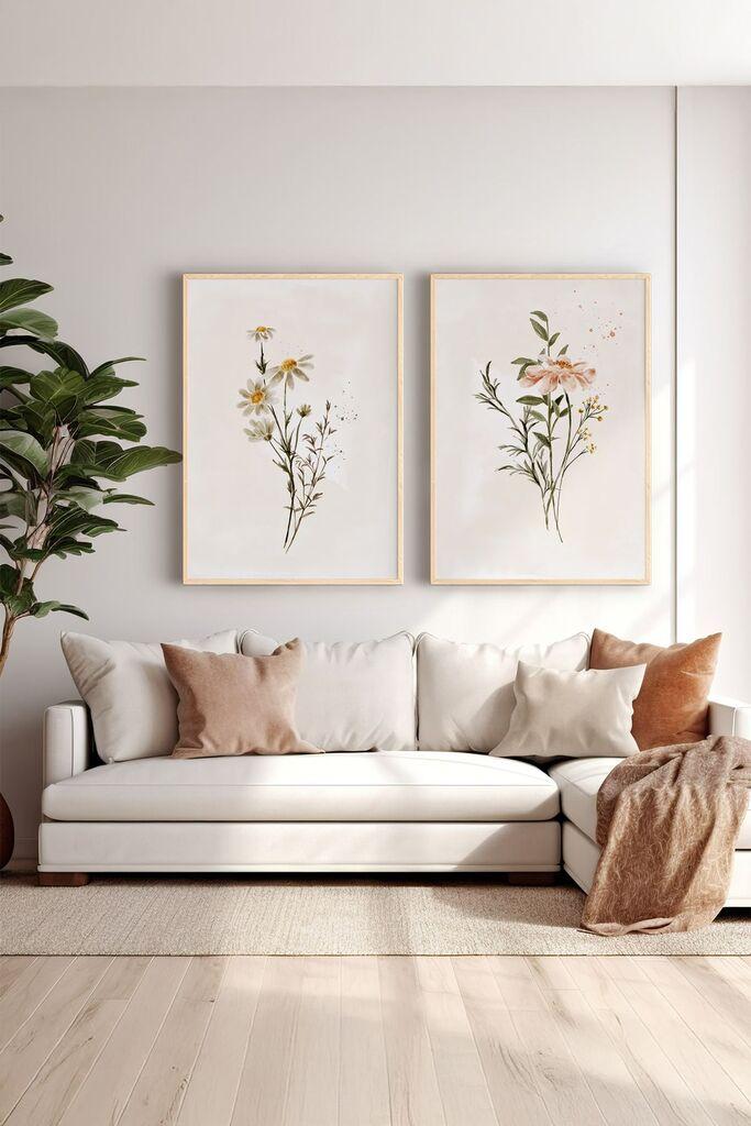 Wallity врамена слика Ersy2Limodel14, 33x48 см, 2 дела