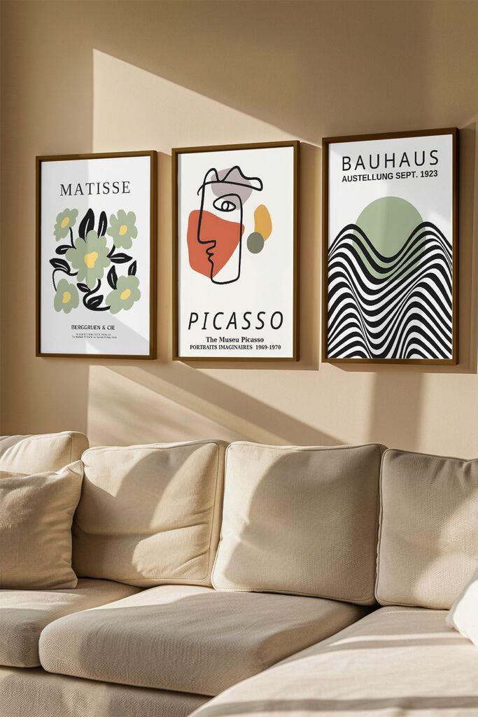 Слика во рамка Wallity Artvmodel13, 33x48 см, 3 дела