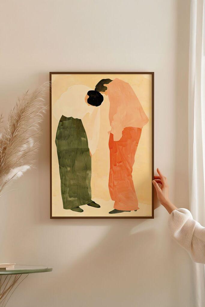 Врамена слика Wallity Lmnmdlkahve1, 33x48 см