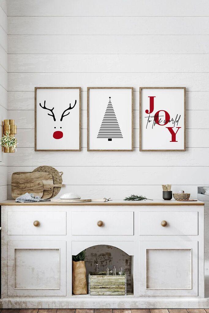 Врамена слика Wallity Nwyearmdl15, 33x48 см, 3 дела