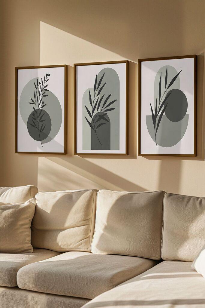 Слика во рамка Wallity Artvmodel36, 33x48 см, 3 дела