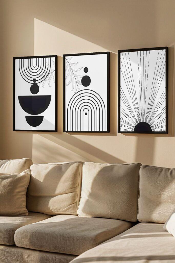 Слика во рамка Wallity Artvmodel15, 33x48 см, 3 дела