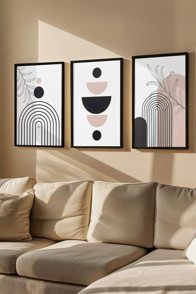 Слика во рамка Wallity Artvmodel42, 33x48 см, 3 дела