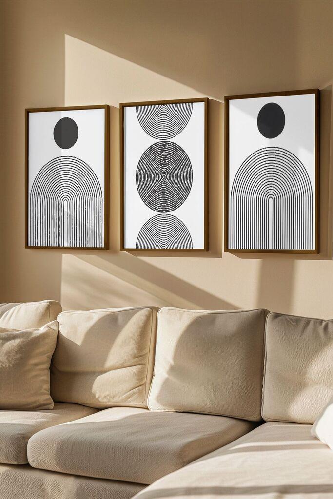 Слика во рамка Wallity Artvmodel41, 33x48 см, 3 дела