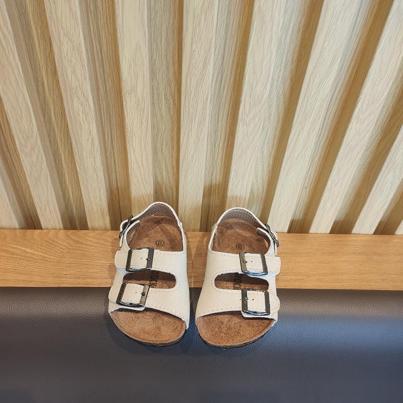 Кожни сандалки со ремчиња