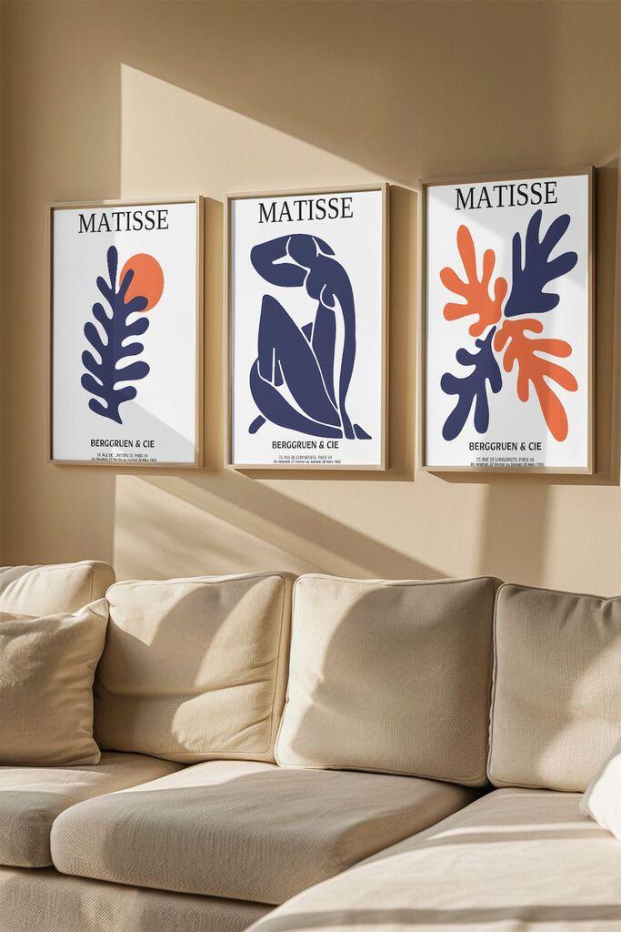 Слика во рамка Wallity Artvmodel17, 33x48 см, 3 дела