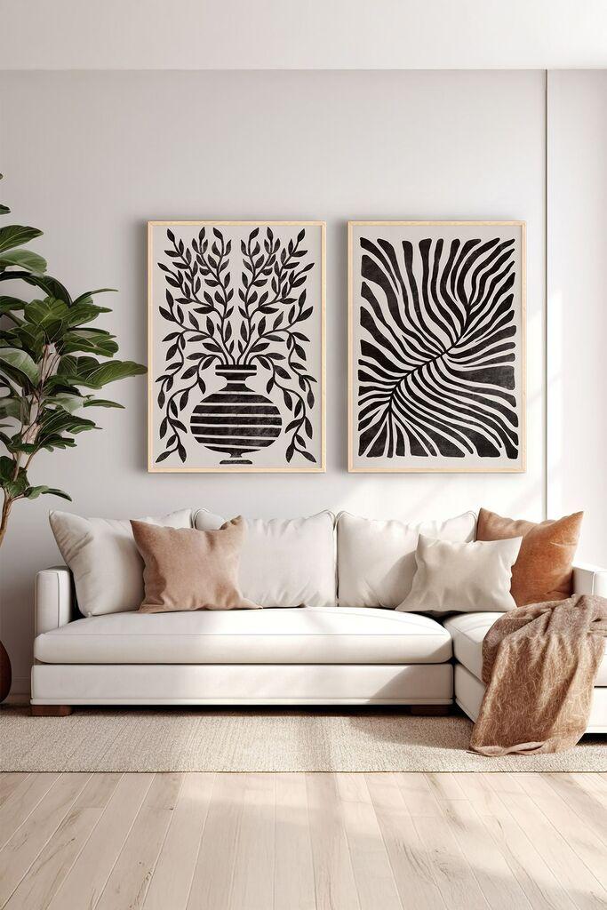 Wallity врамена слика Ersy2Limodel26, 33x48 см, 2 дела