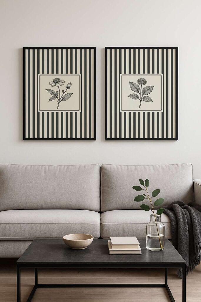 Wallity врамена слика Czgl3-30 x 40, 30x40 см, 2 дела