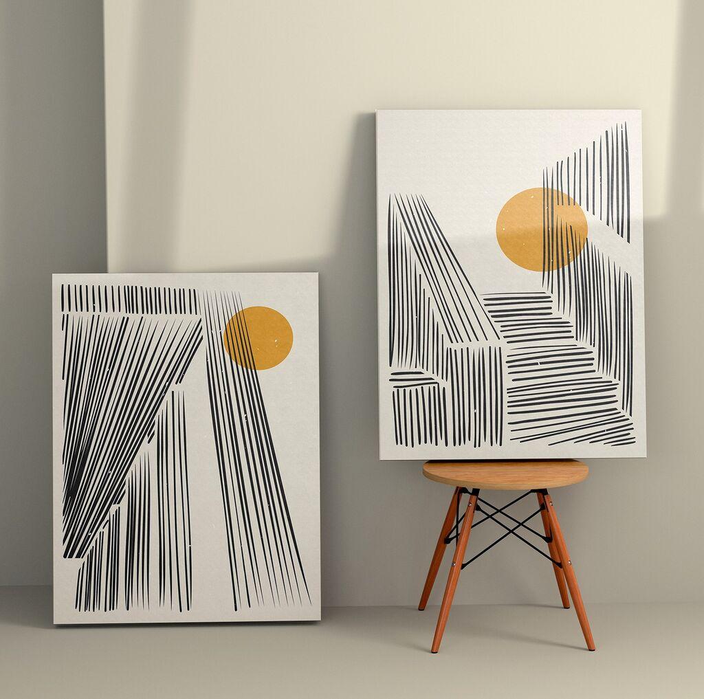 Слика Wallity 2KNV4258, 50x70 см, 2 дела