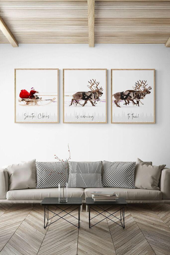 Врамена слика Wallity Nwyearmdl16, 33x48 см, 3 дела