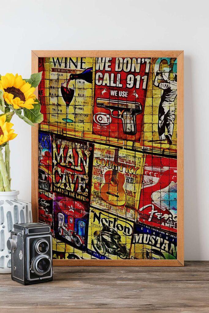 Врамена слика Wallity Popmosaic13, 33x48 см