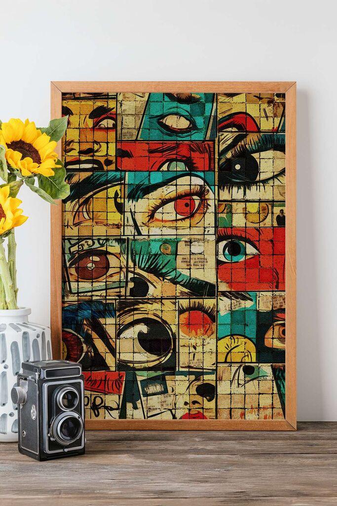 Врамена слика Wallity Popmosaic5, 33x48 см