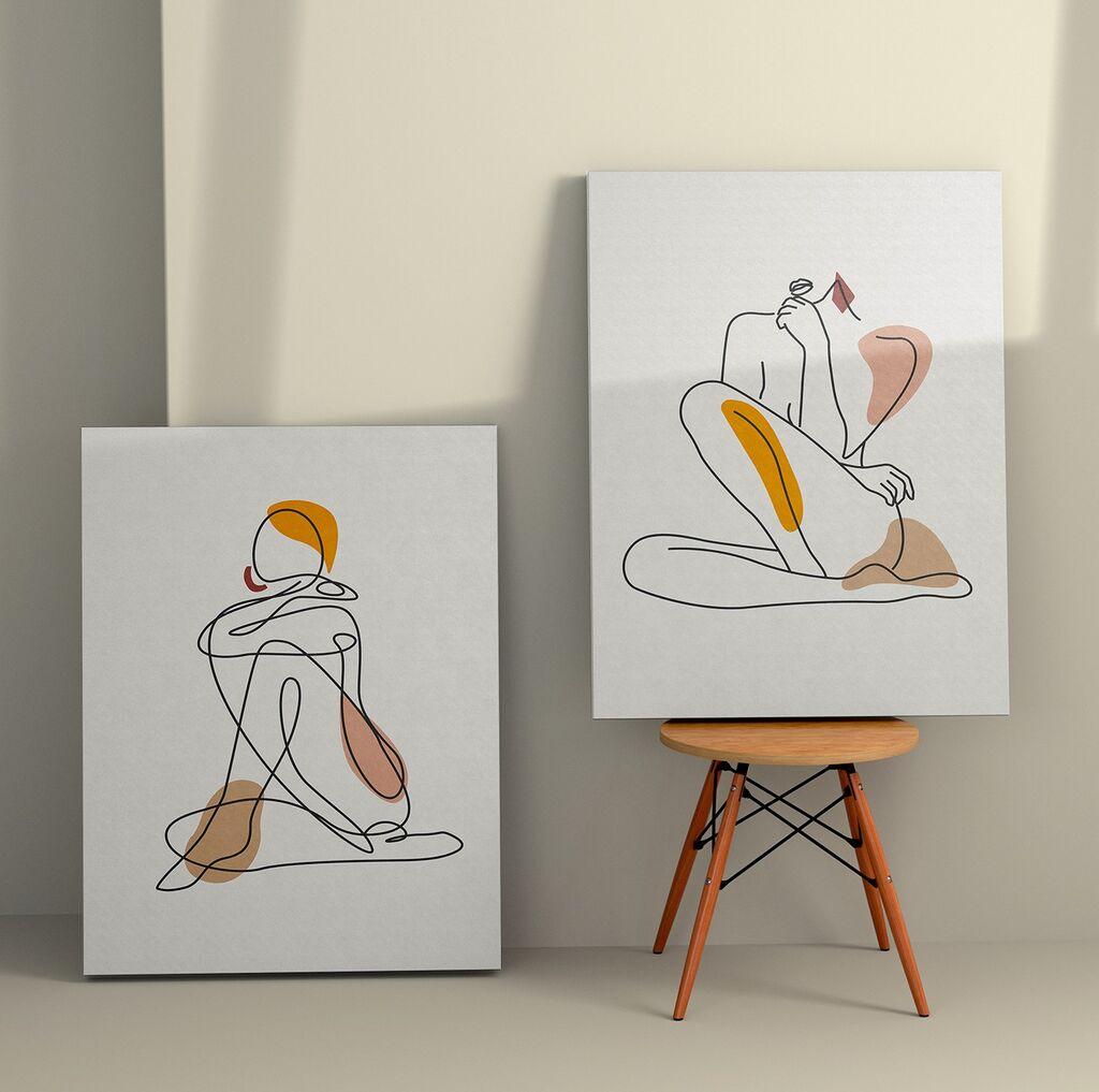 Слика Wallity 2KNV4289, 50x70 см, 2 дела