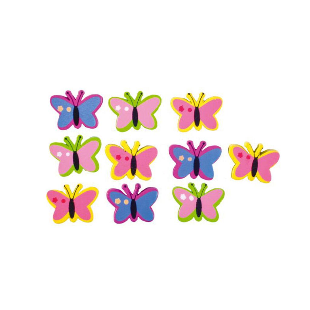 Детски пеперутки Craftflies, 12 парчиња, шарени