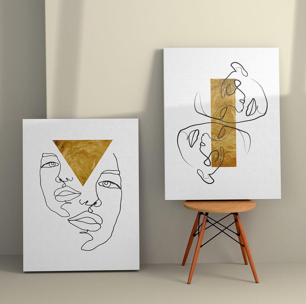 Слика Wallity 2KNV4251, 50x70 см, 2 дела