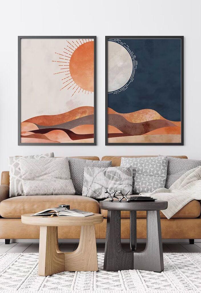 Wallity врамена слика Ersy2Limodel22, 33x48 см, 2 дела