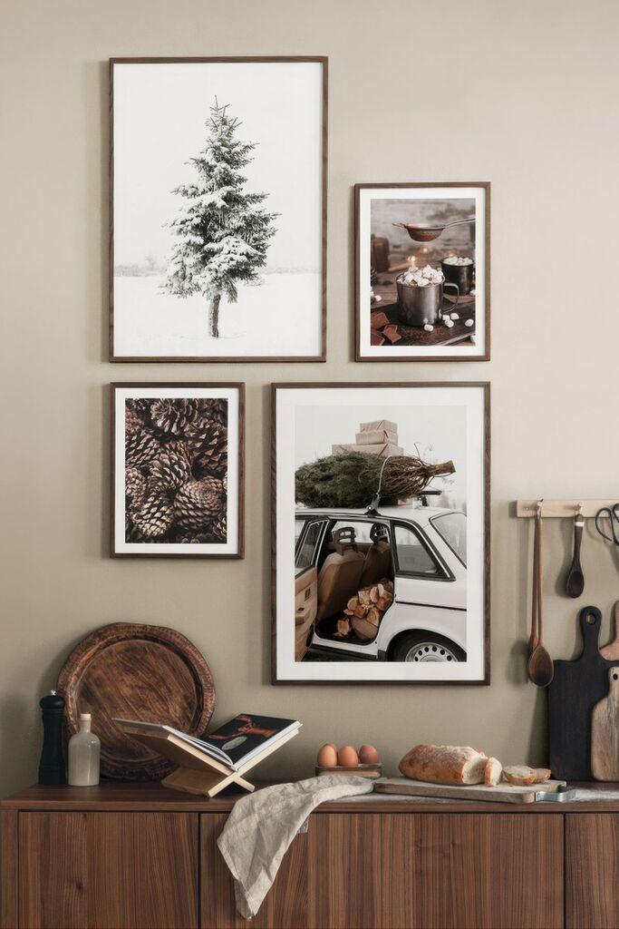 Врамена слика Wallity Nwyearmdl1, 33x48 см, 4 дела