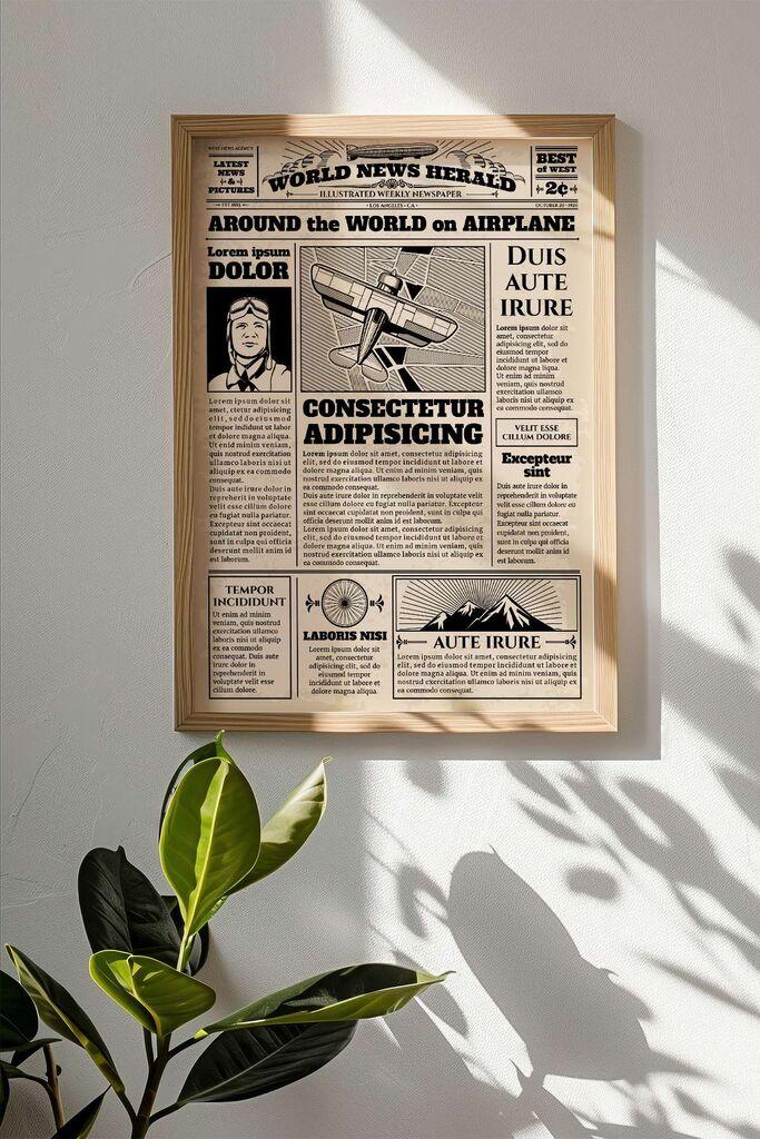 Слика во рамка Wallity NWSPPRMDL1, 33x48 см