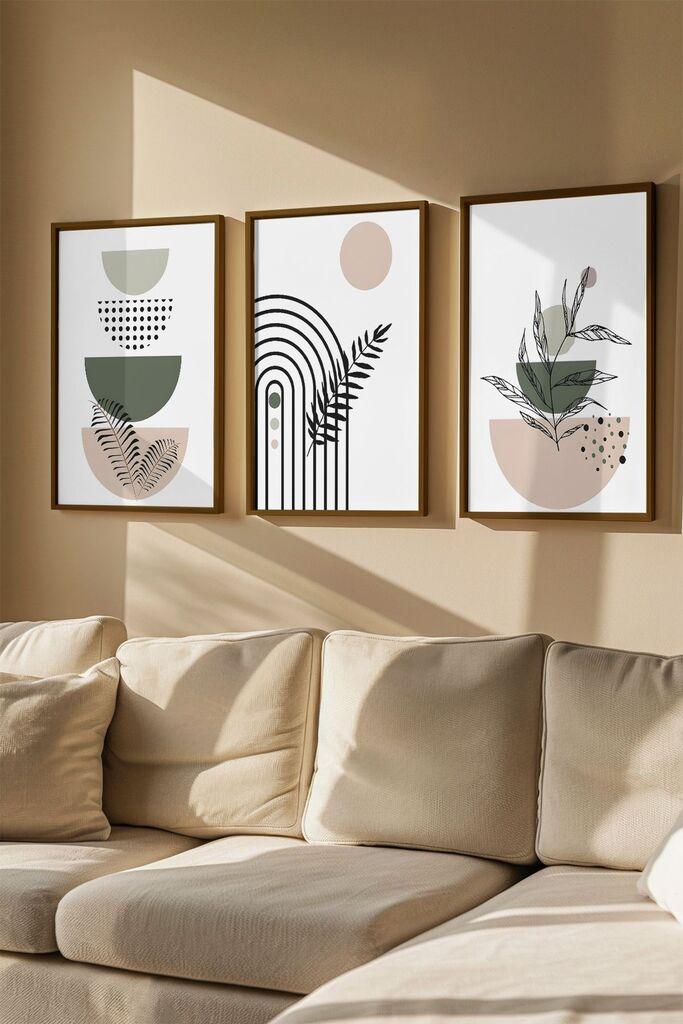 Слика во рамка Wallity Artvmodel10, 33x48 см, 3 дела