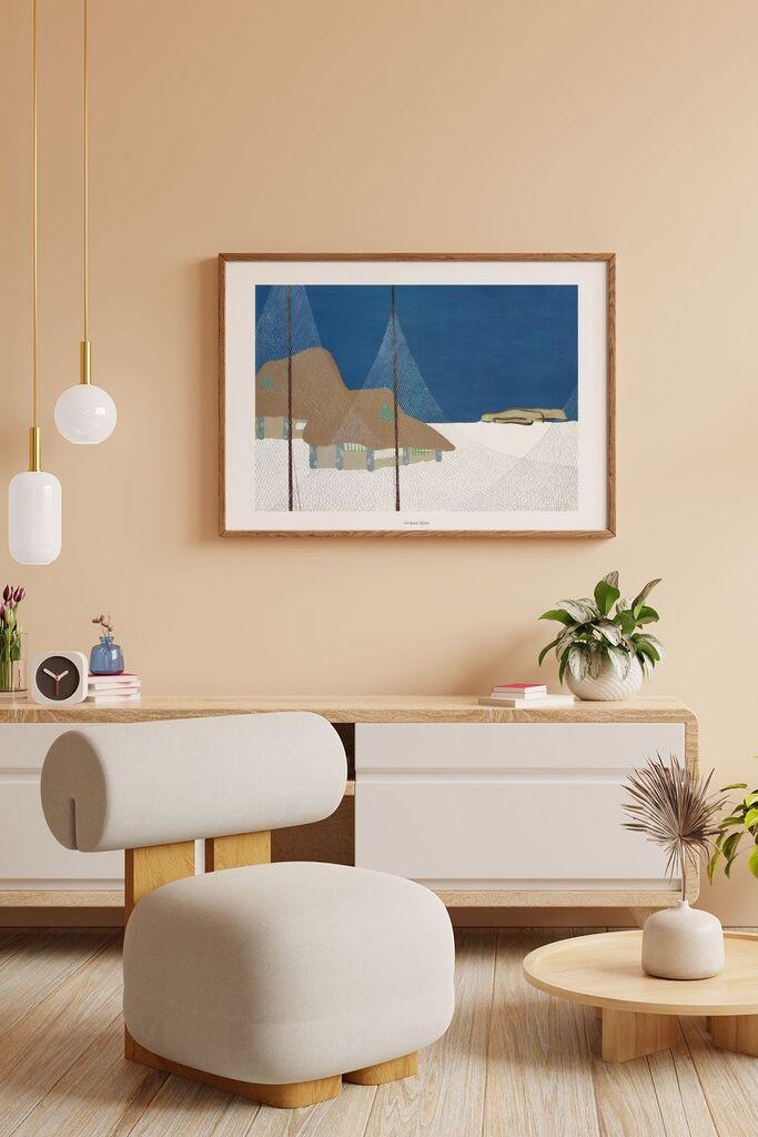 Врамена слика Wallity Lmnmdlkahve7, 33x48 см