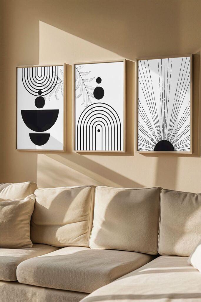 Слика во рамка Wallity Artvmodel15, 33x48 см, 3 дела