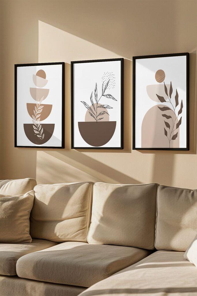 Слика во рамка Wallity Artvmodel4, 33x48 см, 3 дела