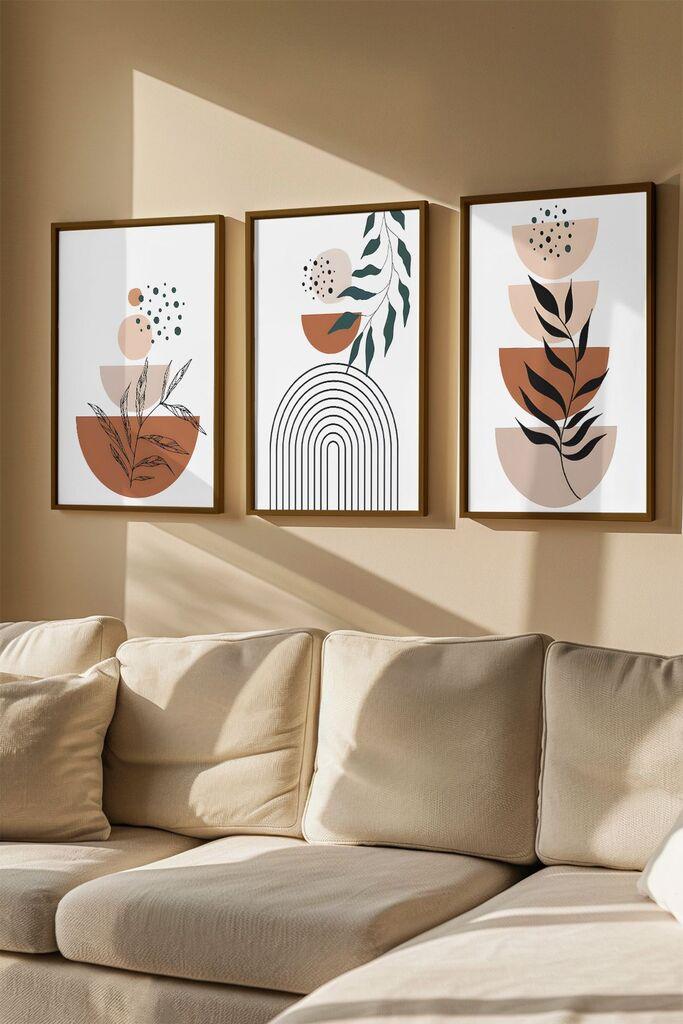 Слика во рамка Wallity Artvmodel14, 33x48 см, 3 дела