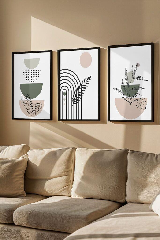 Слика во рамка Wallity Artvmodel10, 33x48 см, 3 дела