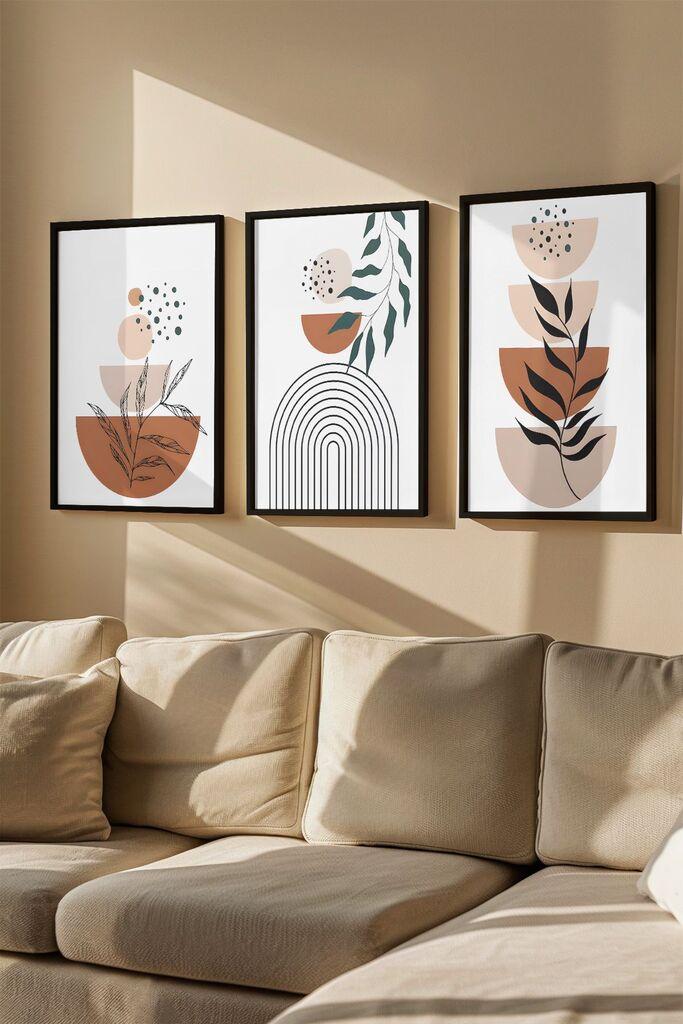 Слика во рамка Wallity Artvmodel14, 33x48 см, 3 дела