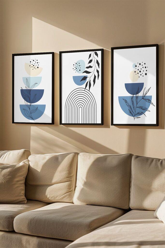 Слика во рамка Wallity Artvmodel5, 33x48 см, 3 дела
