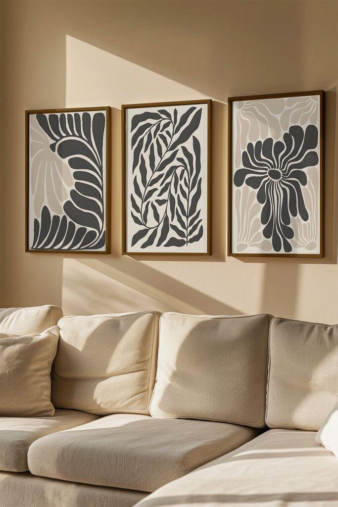 Слика во рамка Wallity Artvmodel32, 33x48 см, 3 дела