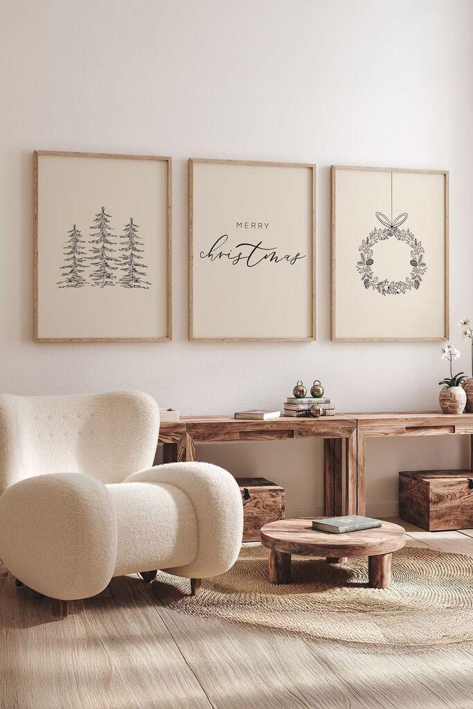 Врамена слика Wallity Nwyearmdl8, 33x48 см, 3 дела