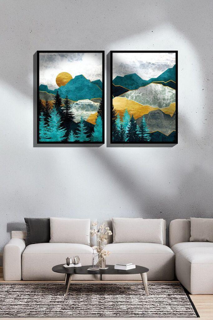 Wallity врамена слика Ersy2Limodel25, 33x48 см, 2 дела