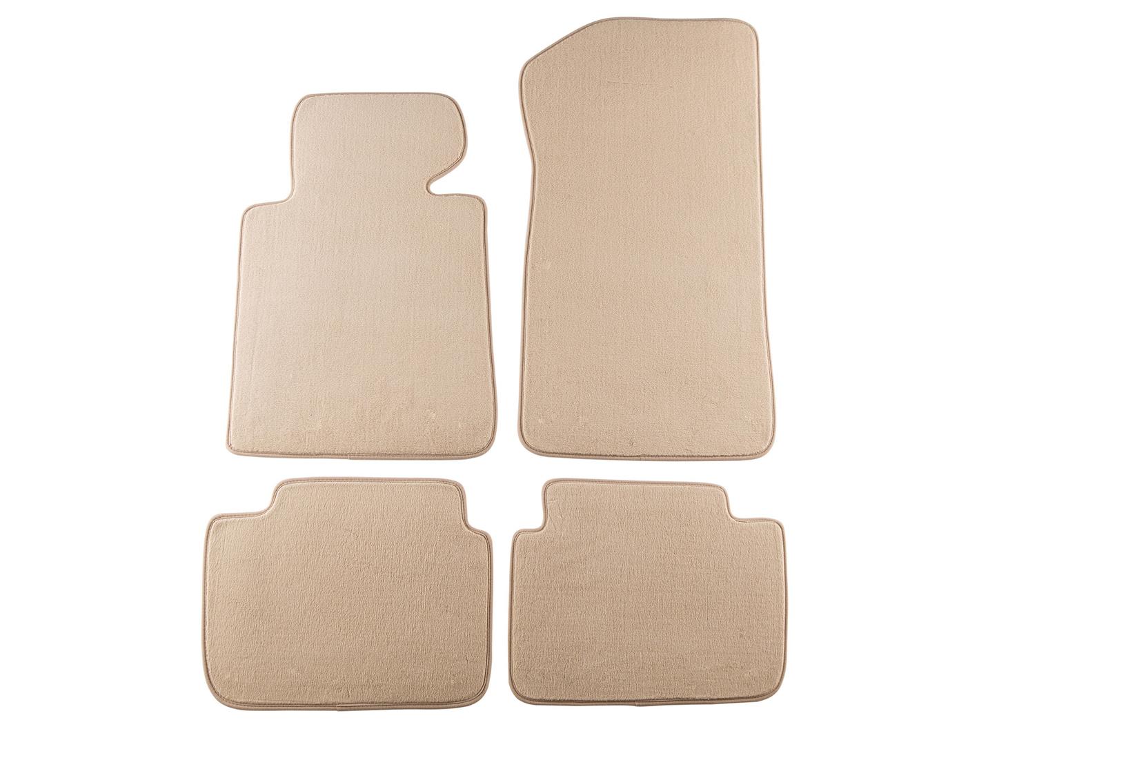 PETEX Платнени патосници за  серија 3 E46 седан/караван/купе/компакт 1998-2005 г. 4 крем(B138) Comet материјал