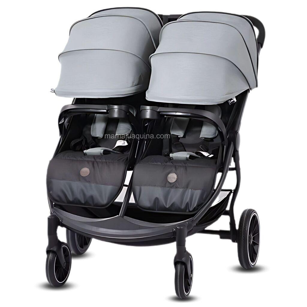 Количка за близнаци Twin Grey
