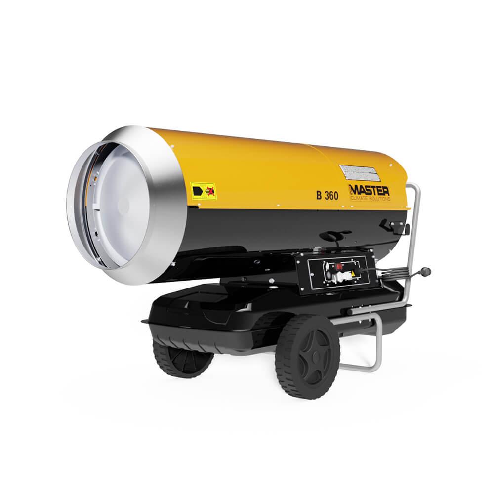 MASTER Директен грејач на дизел гориво B360-111kW на тркала до 800м2