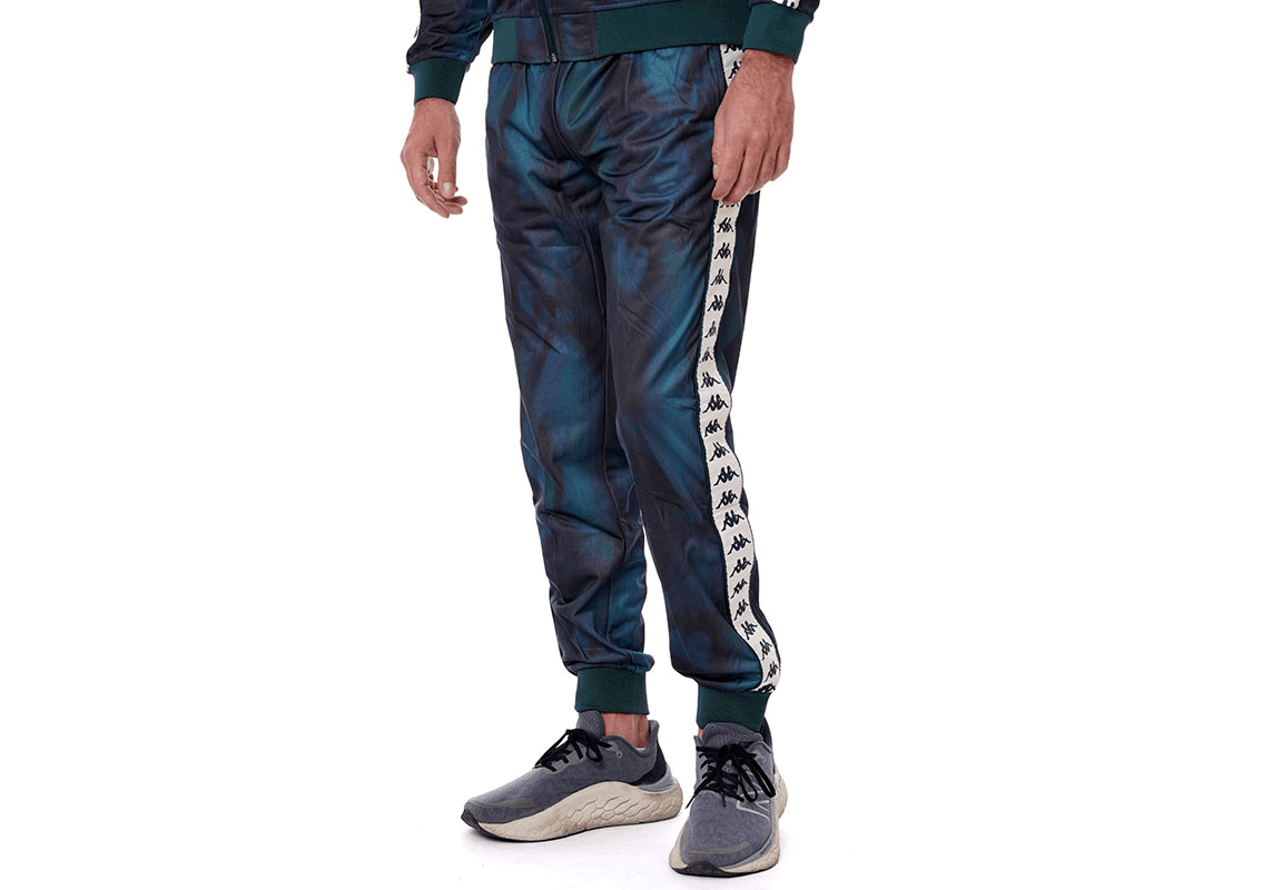 KAPPA Машки долен дел тренерки 222 Banda Rastoria 2 Graphik, Slim Fit, Темно Сини