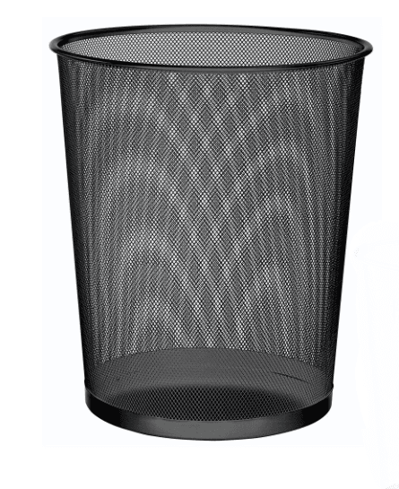 Кошница за отпадоци, жица, црна