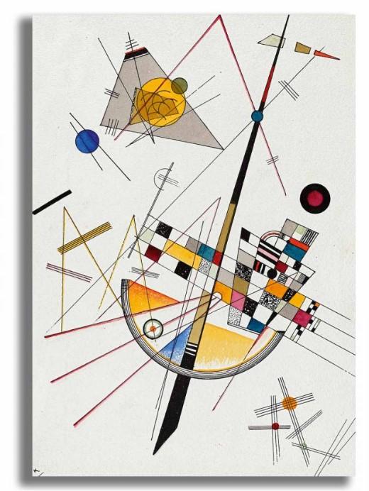 Wallity 70100KANDINSKY034 Декоративна слика, 70x100 см