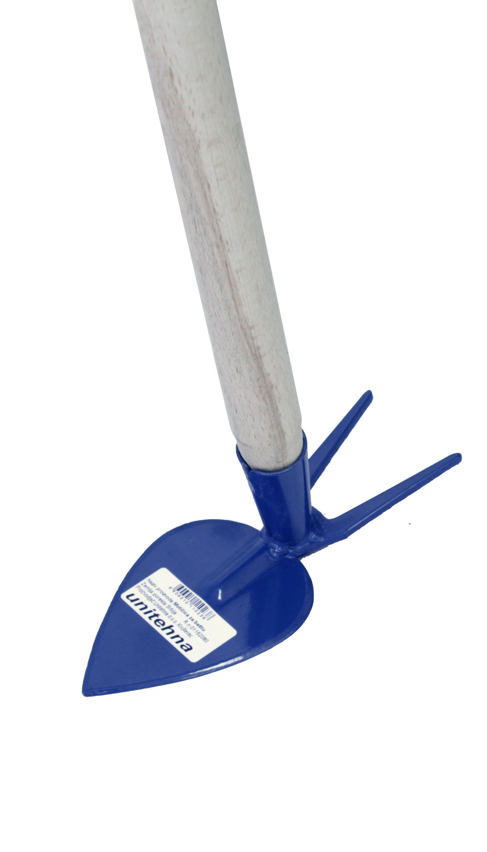 UNITEHNA Мотика за бавча со 2 рога, без рачка