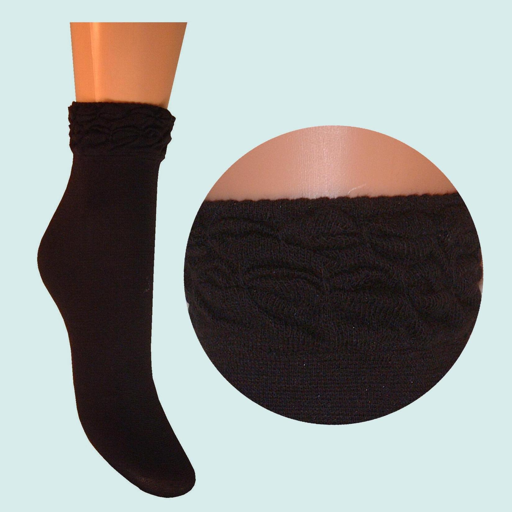 ARAI Женски памучни чорапи со украсен ластик