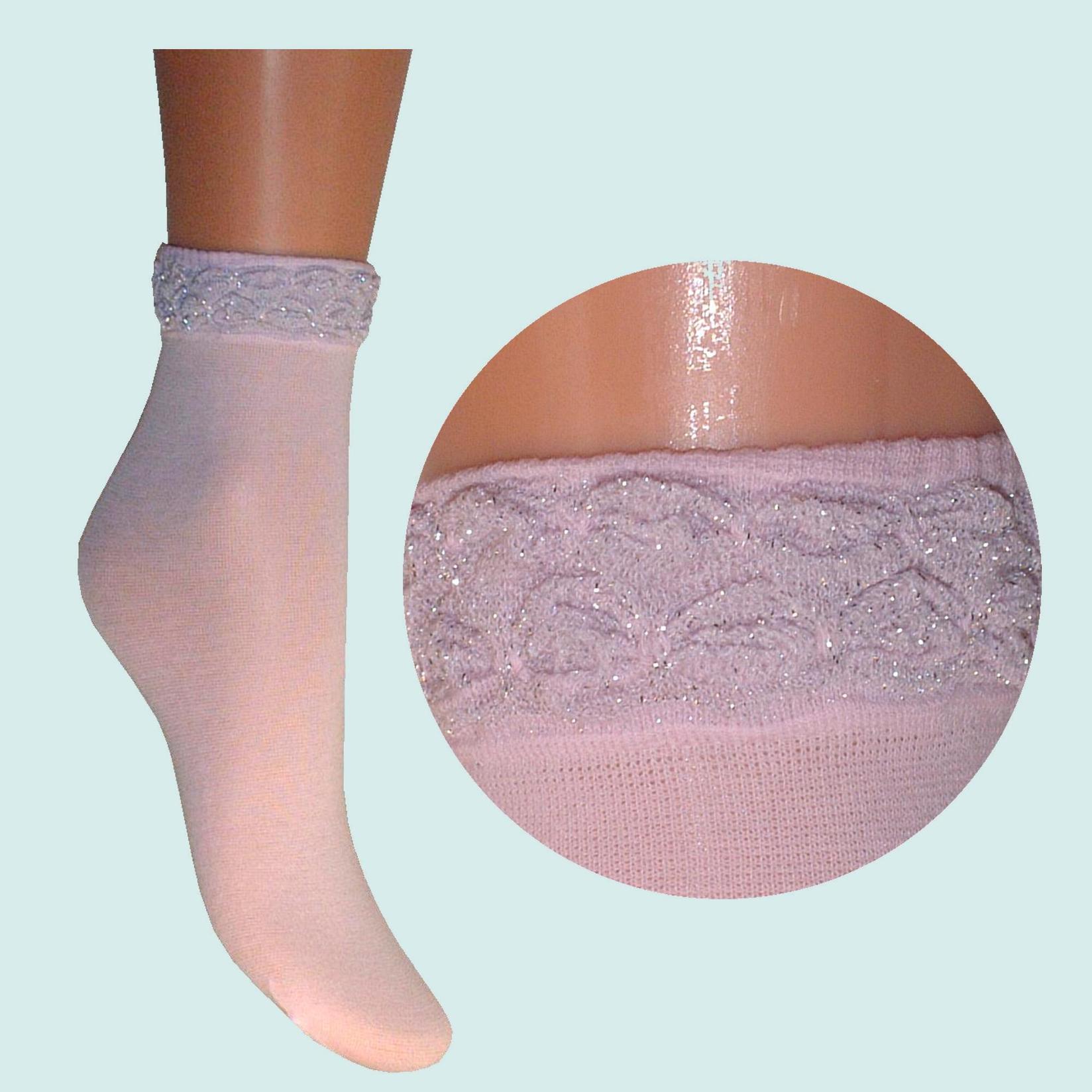 ARAI Женски памучни чорапи со украсен ластик