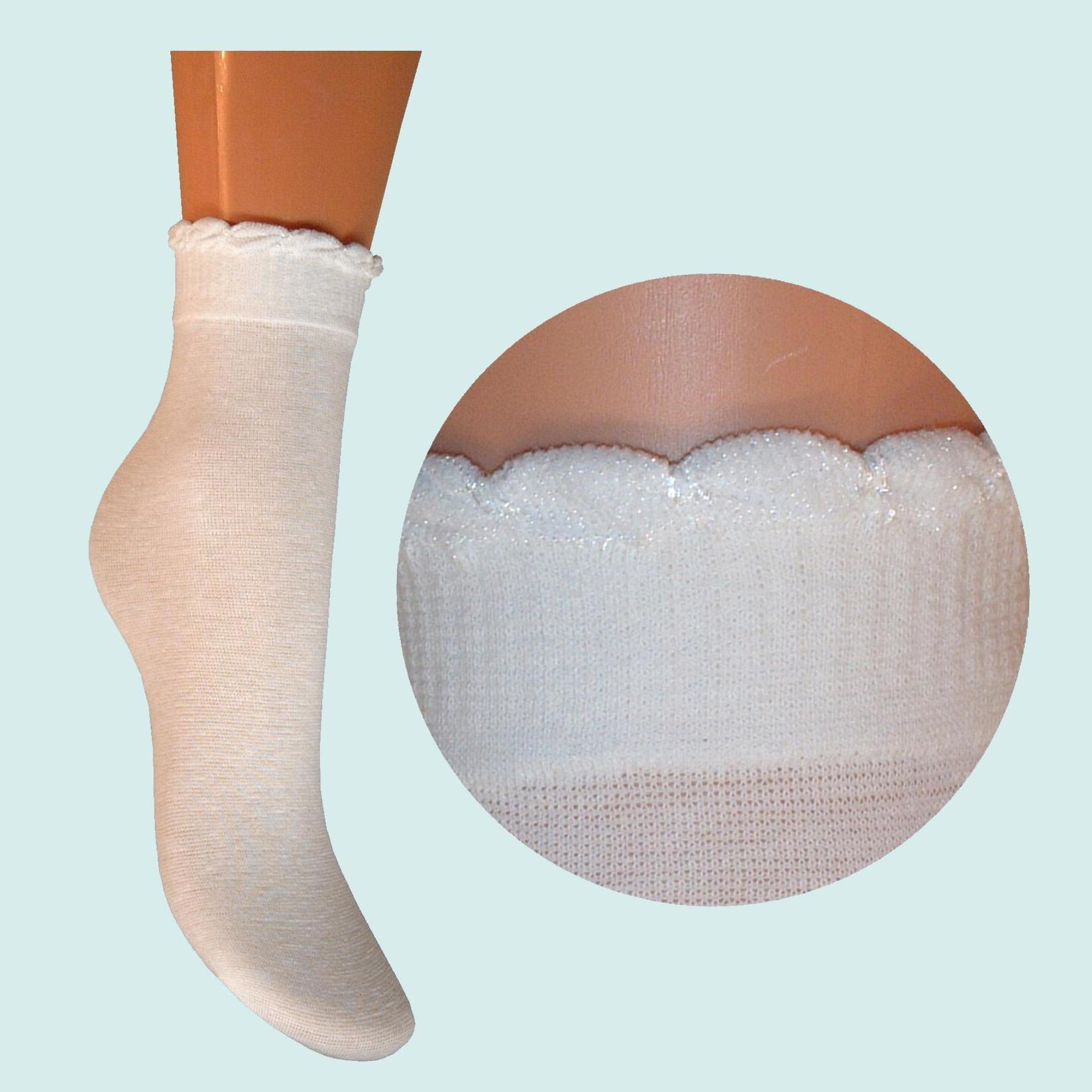 ARAI Женски памучни чорапи со украсен ластик