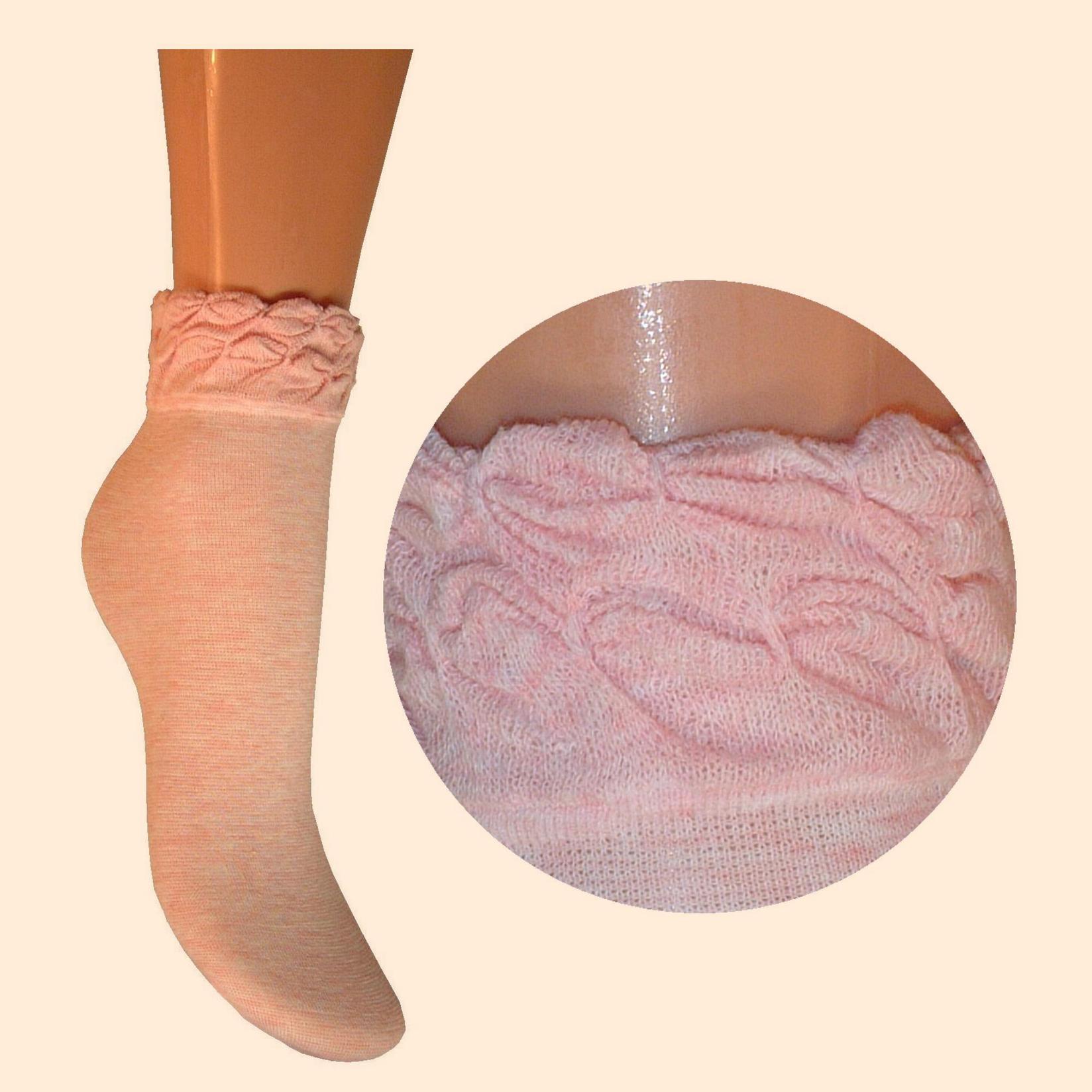 ARAI Детски памучни чорапи со украсен ластик