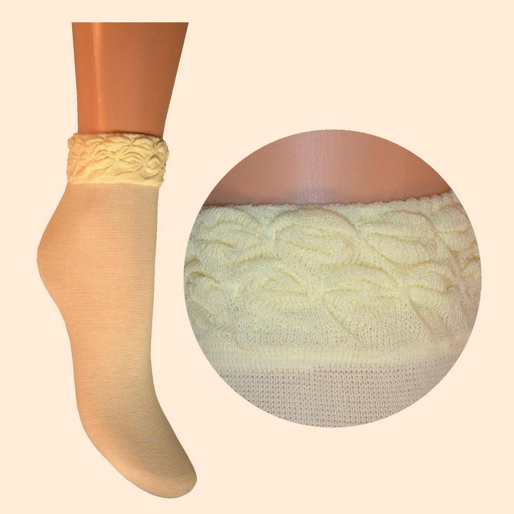 ARAI Детски памучни чорапи со украсен ластик