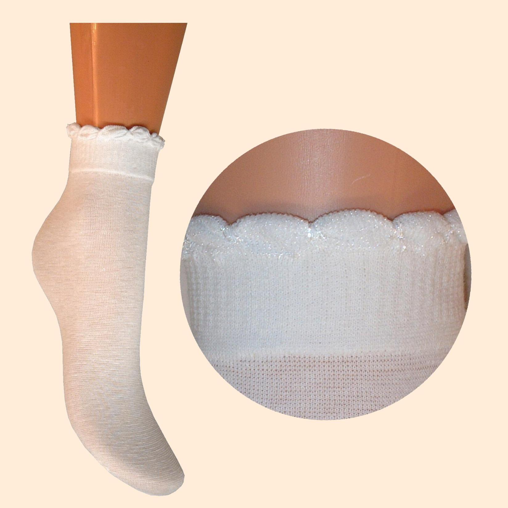 ARAI Детски памучни чорапи со украсен ластик